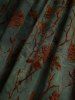 Plus Size Rose Flower Flocking Ruched Butterfly Buckle Grommets Lace Up Back Tank Top -  