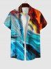 Costume de Plage Grande Taille Imprimé Marbre Coloré - Multi-A 