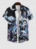 Halloween Costume Skull Tree Castle Moon Cloud Galaxy Print Plus Size Matching Set For Couples -  