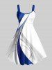 Curve Geometric Patterns Print Plus Size Matching Hawaii Beach Outfit For Couples -  