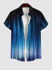 Ombre Glitter Light Beam 3D Print Plus Size Matching Hawaii Beach Outfit For Couples -  