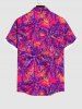 Tenue de Plage Contrastante Imprimé Cocotier Grande Taille pour Couples - Multi-A 