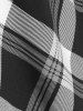 Plus Size Checked Rings Frilled Cinched Handkerchief Hem Tank Top -  