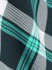Plus Size Checked Rings Frilled Cinched Handkerchief Hem Tank Top -  