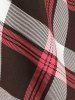 Plus Size Checked Rings Frilled Cinched Handkerchief Hem Tank Top -  