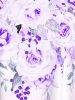 Plus Size & Curve Ombre Color Floral Print Crisscross Modest Tankini Swimsuit -  