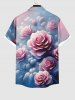 Contrastant Imprimé Rose Saint-Valentin Grande Taille pour la Plage - Rose clair 