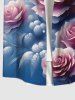 Contrastant Imprimé Rose Saint-Valentin Grande Taille pour la Plage - Rose clair 