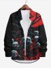 Halloween Costume Skull Tree Branch Hell Print Plus Size Matching Set For Couples -  