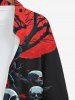 Halloween Costume Skull Tree Branch Hell Print Plus Size Matching Set For Couples -  