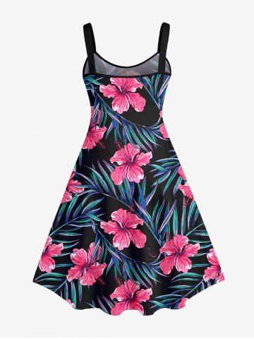 Vestido fashion floral hibisco