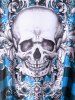 Gothic Skull Plaid Padded Boyleg Strappy Modest Tankini Swimsuit -  