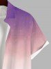 Tenue de Plage Grande Taille Mignon Contrastant Oiseau Imprimé Cocotier pour Couples - Multi-A 