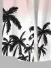 Tenue de Plage Grande Taille Mignon Contrastant Oiseau Imprimé Cocotier pour Couples - Multi-A 