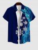 Christmas Snowflake Tassel Star Light Beam 3D Print Plus Size Matching Outfit For Couples -  