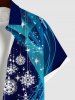 Christmas Snowflake Tassel Star Light Beam 3D Print Plus Size Matching Outfit For Couples -  