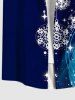 Christmas Snowflake Tassel Star Light Beam 3D Print Plus Size Matching Outfit For Couples -  