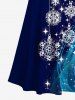 Christmas Snowflake Tassel Star Light Beam 3D Print Plus Size Matching Outfit For Couples -  