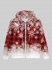 Snowflake Geometric Plaid Print Christmas Plus Size Matching Set For Couples -  