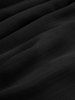 Plus Size Sheer Chiffon Ruffles Asymmetrical Surplice Blouse -  