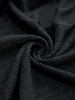 Plus Size Surplice Ruched Leaf Buckle Lace Trim Lettuce Hem Ribbed Textured Tank Top -  