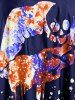 Plus Size Lip Printed Padded Boyleg Strappy Tankini Swimsuit -  