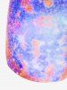 Plus Size Lip Printed Padded Boyleg Strappy Tankini Swimsuit -  