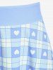 Plus Size Valentines Heart Bowknot Crisscross Padded Three Piece Tankini Swimsuit -  