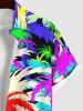 Tenue de Plage Grande Taille Imprimé Cocotiers Colorés - Multi-A 