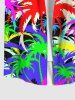 Tenue de Plage Grande Taille Imprimé Cocotiers Colorés - Multi-A 