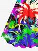 Tenue de Plage Grande Taille Imprimé Cocotiers Colorés - Multi-A 
