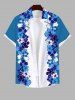 Tenue Chic pour Plage en Blocs de Couleurs Étanche Imprimé Hibiscus et Fleurs Grande-Taille - Multi-A 