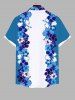 Tenue Chic pour Plage en Blocs de Couleurs Étanche Imprimé Hibiscus et Fleurs Grande-Taille - Multi-A 