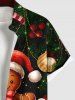 T-shirt Imprimé Cadeau de Noël avec Poches Grande Taille - Multi-A XL