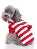 Pull à Capuche Animal Domestique Boule de Noël Imprimé en Laine - Rouge L