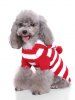 Pull à Capuche Animal Domestique Boule de Noël Imprimé en Laine - Rouge L
