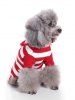 Pull à Capuche Animal Domestique Boule de Noël Imprimé en Laine - Rouge L