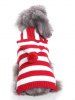 Pull à Capuche Animal Domestique Boule de Noël Imprimé en Laine - Rouge L