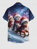 Christmas Tree Cat Sled Galaxy Tie Dye Star Print Plus Size Matching Outfit For Couples -  