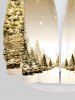 Chemise Manches Longues à Imprimé Sapins de Noël et Flocons de Neige Grande-Taille pour Hommes - Multi-A 5XL
