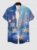 Christmas Snowflake Glitter Ombre Galaxy Print Plus Size Matching Set For Couples -  