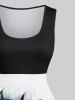 Ensemble Écharpe Assortis Imprimé Chat de Noël Grande Taille pour Couple - Multi-A 