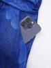 Robe Fleur Imprimée Tressée Panneau en Maille de Grande Taille avec Poche - Bleu profond 1X | US 14-16