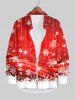 Christmas Ball Snowflake Tassel Colorblock Glitter 3D Print Plus Size Matching Outfit For Couples -  