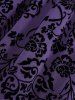 Plus Size Vintage Flower Layered Ruched Mesh A Line Dress -  