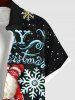 Tenue Père Noël à Imprimé Ville et Flocons de Neige Grande Taille pour Couples - Multi-A 