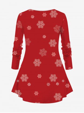 Christmas Snowflake Santa Claus Belt Glitter 3D Print Plus Size Matching Set