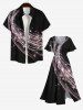 Robe midi fendue grande taille imprimée de paillettes et d'étoiles de Noël - Noir 4X