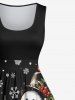 Christmas Tree Ball Bird Snowflake Snowman Print Plus Size Matching Set For Couples -  