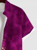 Glitter Sparkling Stars Christmas Tree Snowflake Tie Dye Ombre Print Plus Size Matching Set For Couples -  